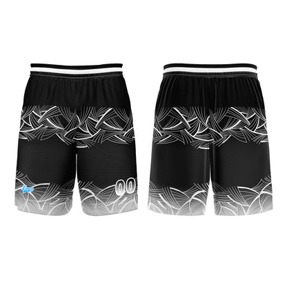 Benutzerdefinierter Schwarz Weiß Basketball Jersey Uniform Anzug gedruckt Ihr Logo Name Nummer