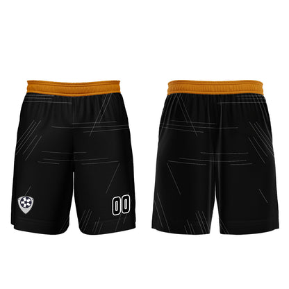 Benutzerdefinierte Schwarz Orange Trikots für Männer Frauen Personalisierte Fußball Uniformen für Erwachsene und Kind