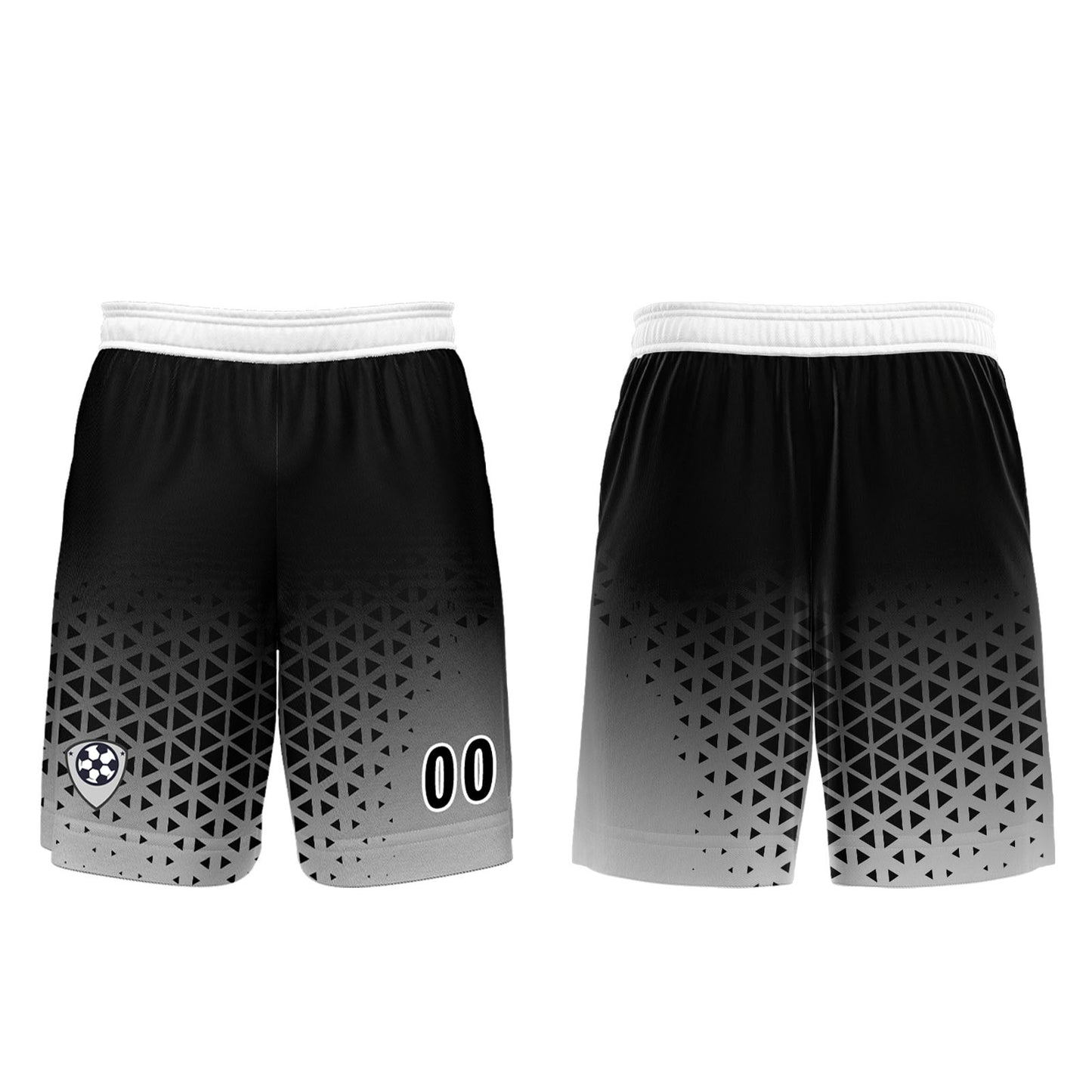 Benutzerdefinierte Schwarz Weiß Trikots für Männer Frauen Personalisierte Fußball Uniformen für Erwachsene und Kind
