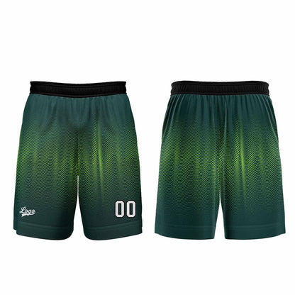 Benutzerdefinierter  Grün Basketball Jersey Uniform Anzug gedruckt Ihr Logo Name Nummer