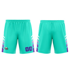 Benutzerdefinierter Cyan Lila Basketball Jersey Uniform Anzug gedruckt Ihr Logo Name Nummer