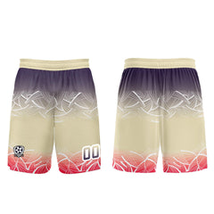 Benutzerdefinierte Beige  Lila Trikots für Männer Frauen Personalisierte Fußball Uniformen für Erwachsene und Kind