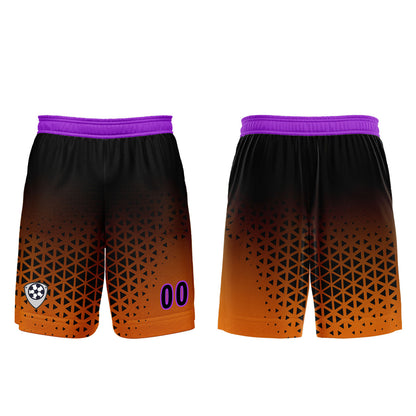 Benutzerdefinierte Orange Lila Trikots für Männer Frauen Personalisierte Fußball Uniformen für Erwachsene und Kind