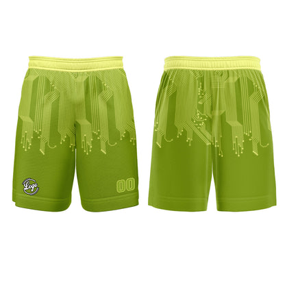 Kundenspezifisches Gras Grün Weiß Basketball Fußball Schießen langes T-Shirt für Erwachsene und Kinder