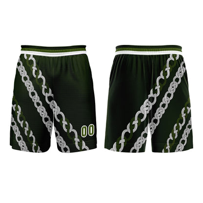 Benutzerdefinierter Olivengrün Basketball Jersey Uniform Anzug gedruckt Ihr Logo Name Nummer