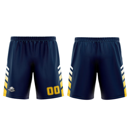 Benutzerdefinierter Marine Gelb Basketball Jersey Uniform Anzug gedruckt Ihr Logo Name Nummer