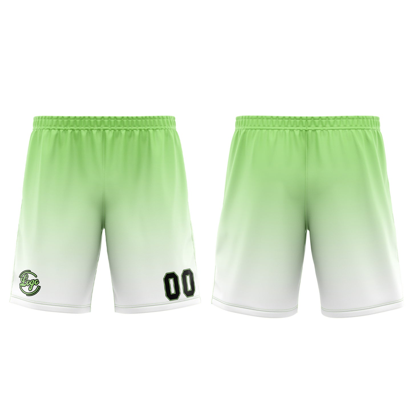 Benutzerdefinierter Weiß Grün Basketball Jersey Uniform Anzug gedruckt Ihr Logo Name Nummer