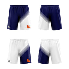 Benutzerdefinierte Marine Weiß Reversible Basketball Jersey Personalisierte Print Name Nummer Logo