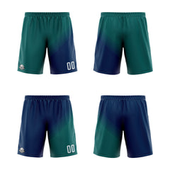 Benutzerdefinierte Grün Blau Reversible Basketball Jersey Personalisierte Print Name Nummer Logo