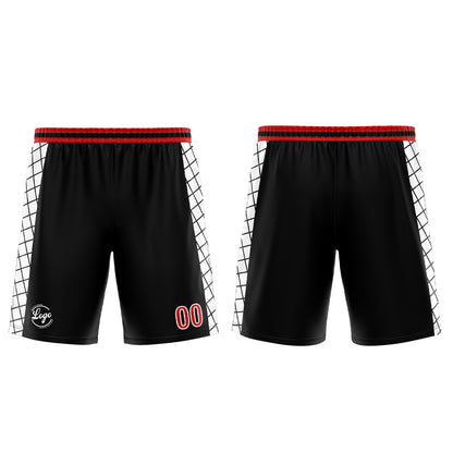 Benutzerdefinierter Schwarz Rot Basketball Jersey Uniform Anzug gedruckt Ihr Logo Name Nummer