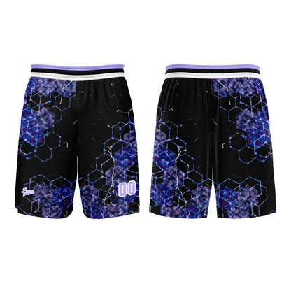 Benutzerdefinierter Lila Basketball Jersey Uniform Anzug gedruckt Ihr Logo Name Nummer