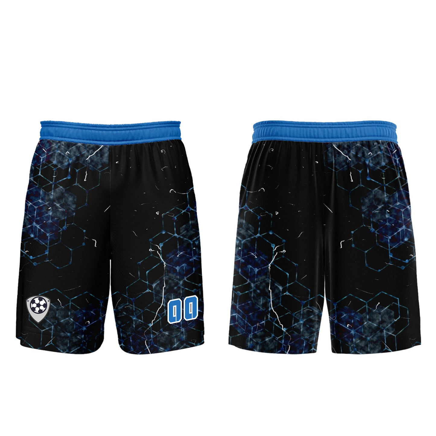 Benutzerdefinierte Blau Trikots für Männer Frauen Personalisierte Fußball Uniformen für Erwachsene und Kind