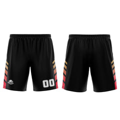 Benutzerdefinierter Schwarz Rot Basketball Jersey Uniform Anzug gedruckt Ihr Logo Name Nummer