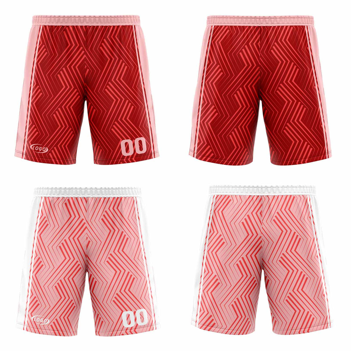 Benutzerdefinierte Rot Rosa Reversible Basketball Jersey Personalisierte Drucken Name Nummer Logo