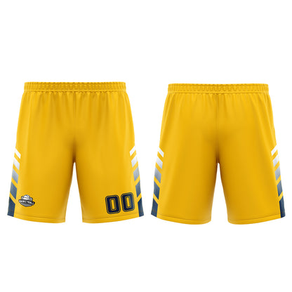 Benutzerdefinierter Gelb Blau Basketball Jersey Uniform Anzug gedruckt Ihr Logo Name Nummer