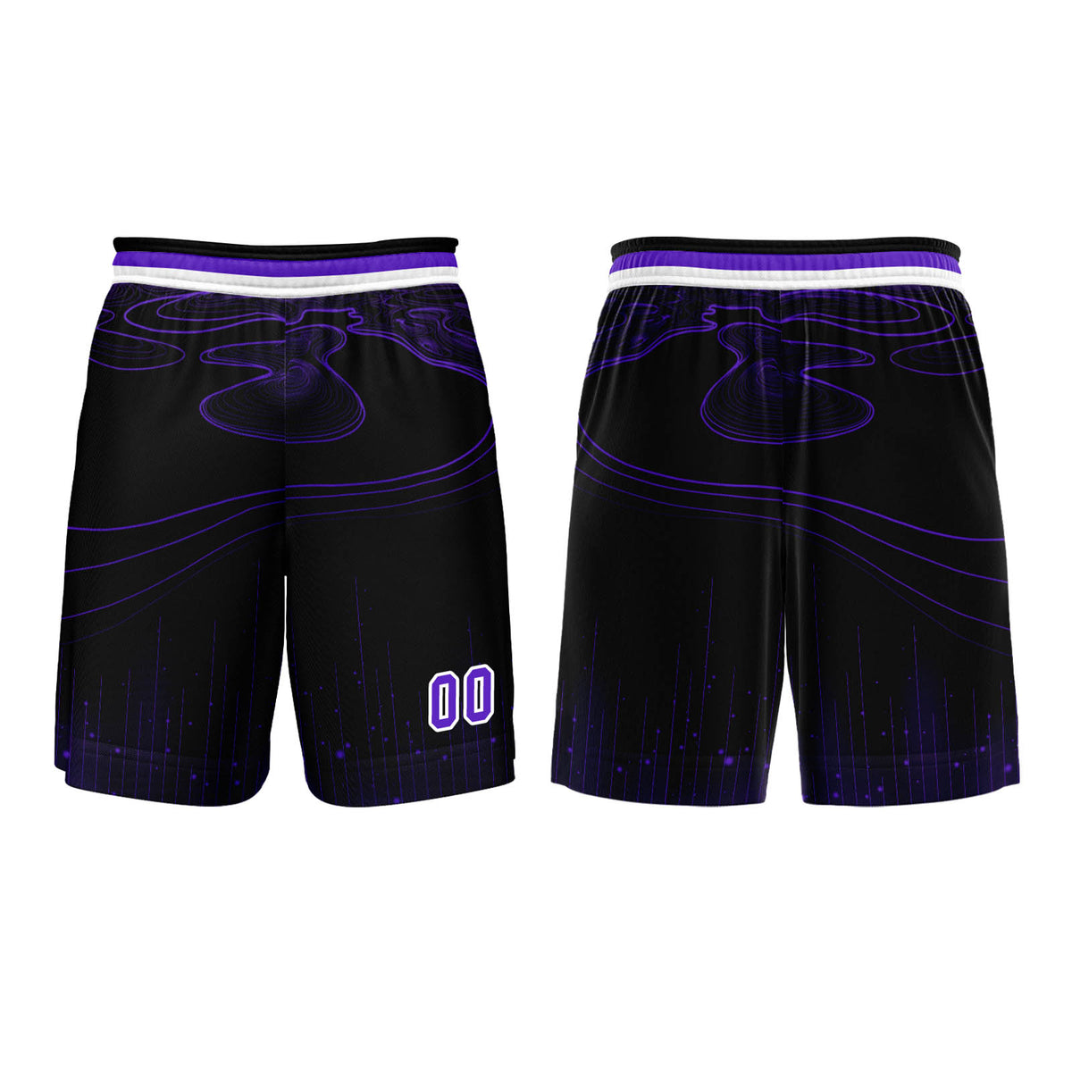 Benutzerdefinierter Lila Basketball Jersey Uniform Anzug gedruckt Ihr Logo Name Nummer