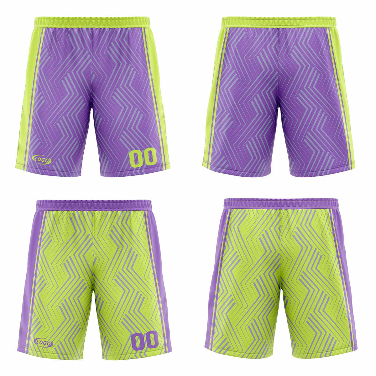 Benutzerdefinierte Lila Lichtgrün Reversible Basketball Jersey Personalisierte Drucken Name Nummer Logo