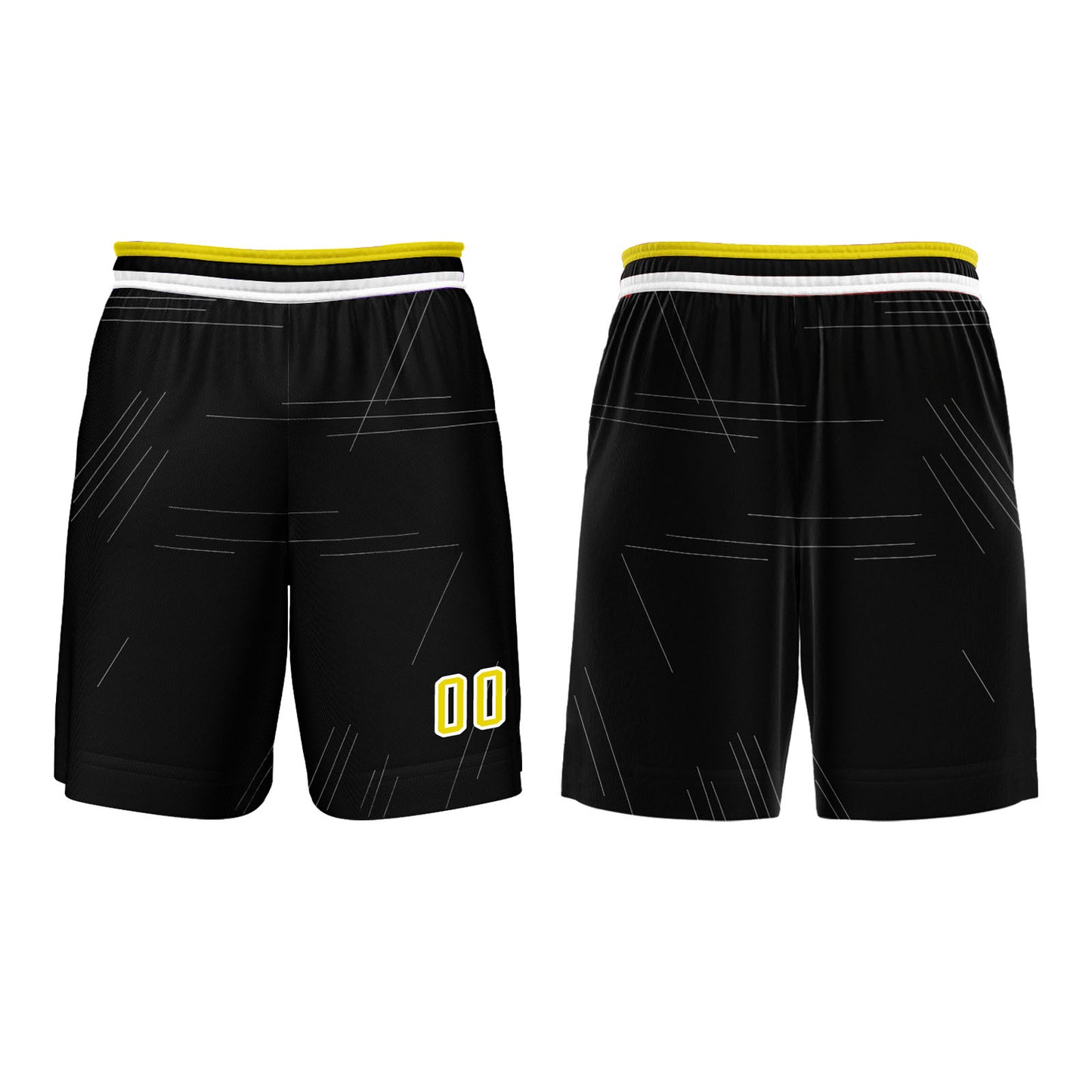 Benutzerdefinierter Gelb Basketball Jersey Uniform Anzug gedruckt Ihr Logo Name Nummer