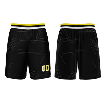 Benutzerdefinierter Gelb Basketball Jersey Uniform Anzug gedruckt Ihr Logo Name Nummer