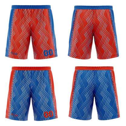 Benutzerdefinierte Rot Blau Reversible Basketball Jersey Personalisierte Drucken Name Nummer Logo
