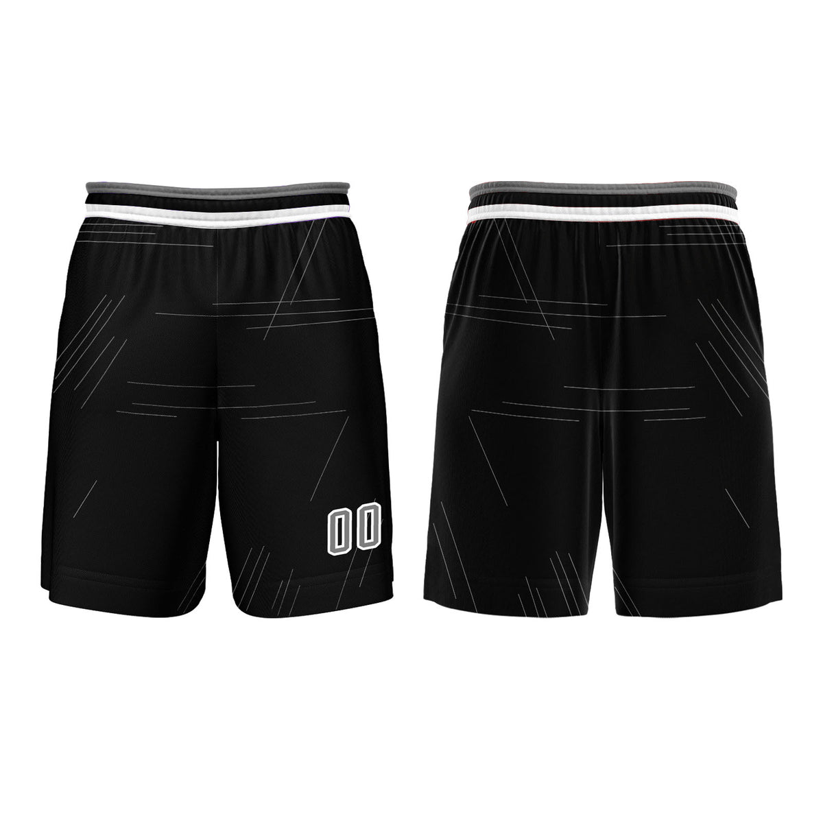 Benutzerdefinierter Asche Basketball Jersey Uniform Anzug gedruckt Ihr Logo Name Nummer
