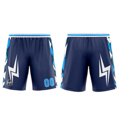 Benutzerdefinierter Marine Blau Basketball Jersey Uniform Anzug gedruckt Ihr Logo Name Nummer