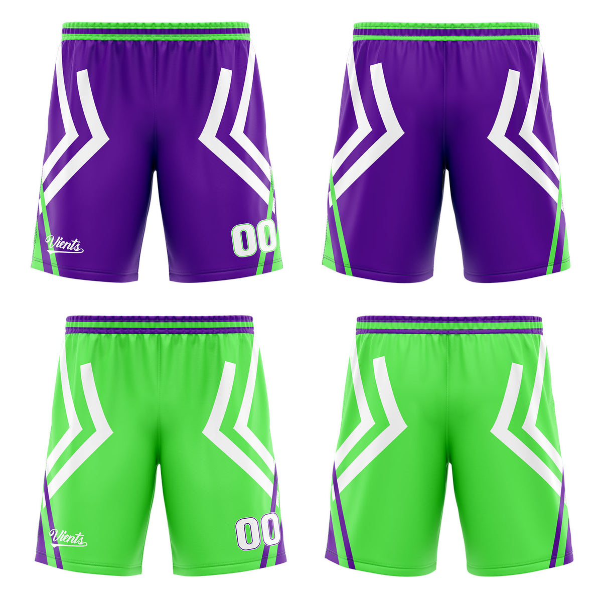Benutzerdefinierte Lila Grün Reversible Basketball Jersey Personalisierte Drucken Name Nummer Logo