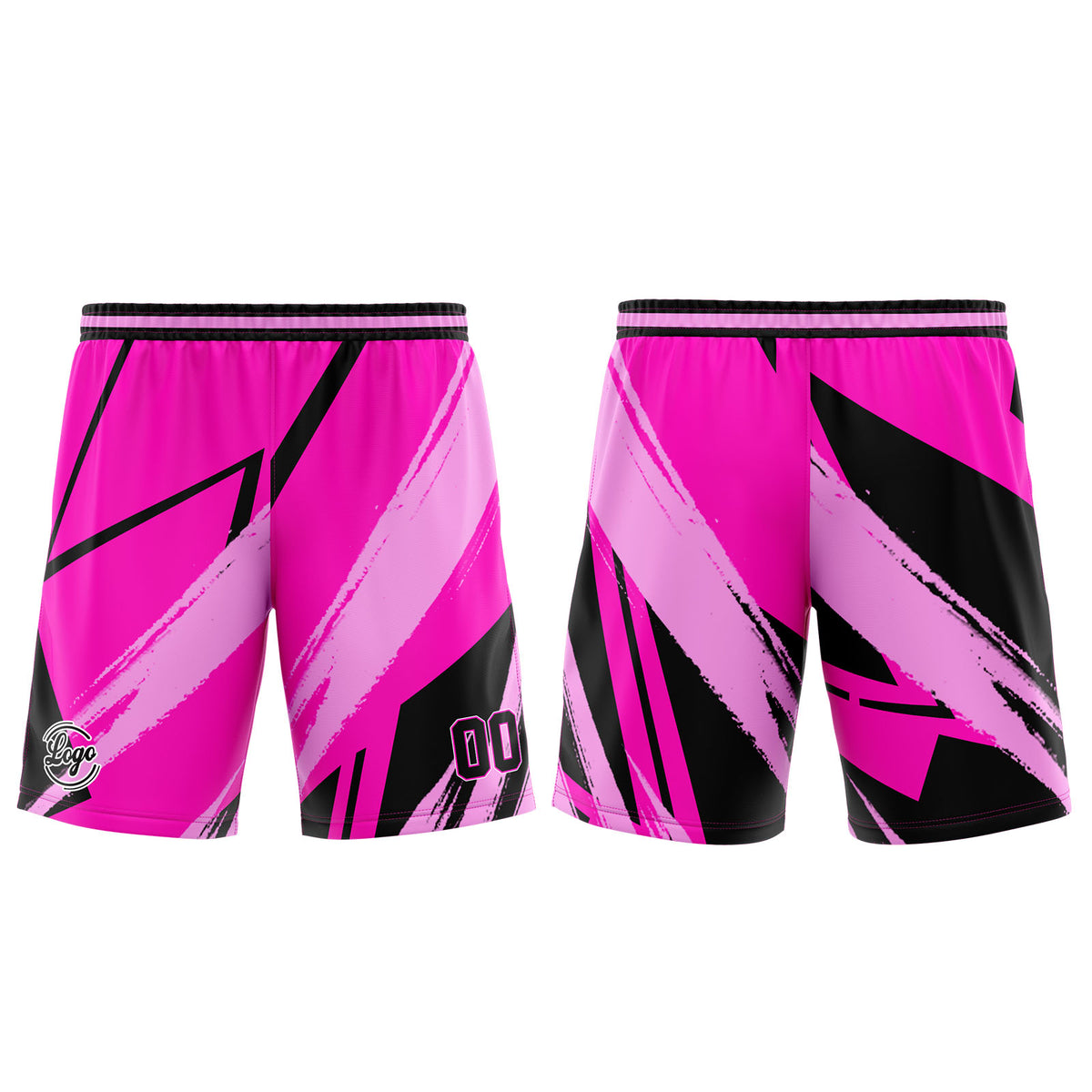 Benutzerdefinierter Rosa Schwarz Basketball Jersey Uniform Anzug gedruckt Ihr Logo Name Nummer