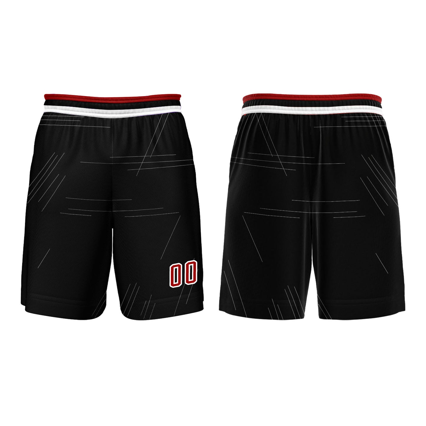 Benutzerdefinierter Rot Basketball Jersey Uniform Anzug gedruckt Ihr Logo Name Nummer