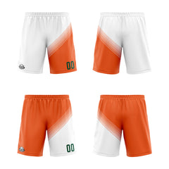 Benutzerdefinierte Weiß Orange Reversible Basketball Jersey Personalisierte Print Name Nummer Logo