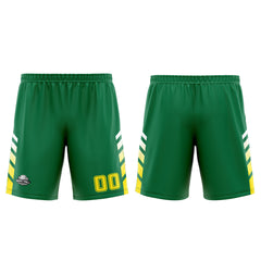 Benutzerdefinierter Grün Gelb Basketball Jersey Uniform Anzug gedruckt Ihr Logo Name Nummer