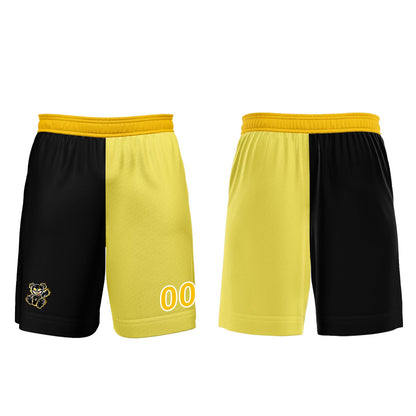 Benutzerdefinierte Schwarz Gelb Fußball Trikots für Männer Frauen Personalisierte Fußball Uniformen für Erwachsene und Kind