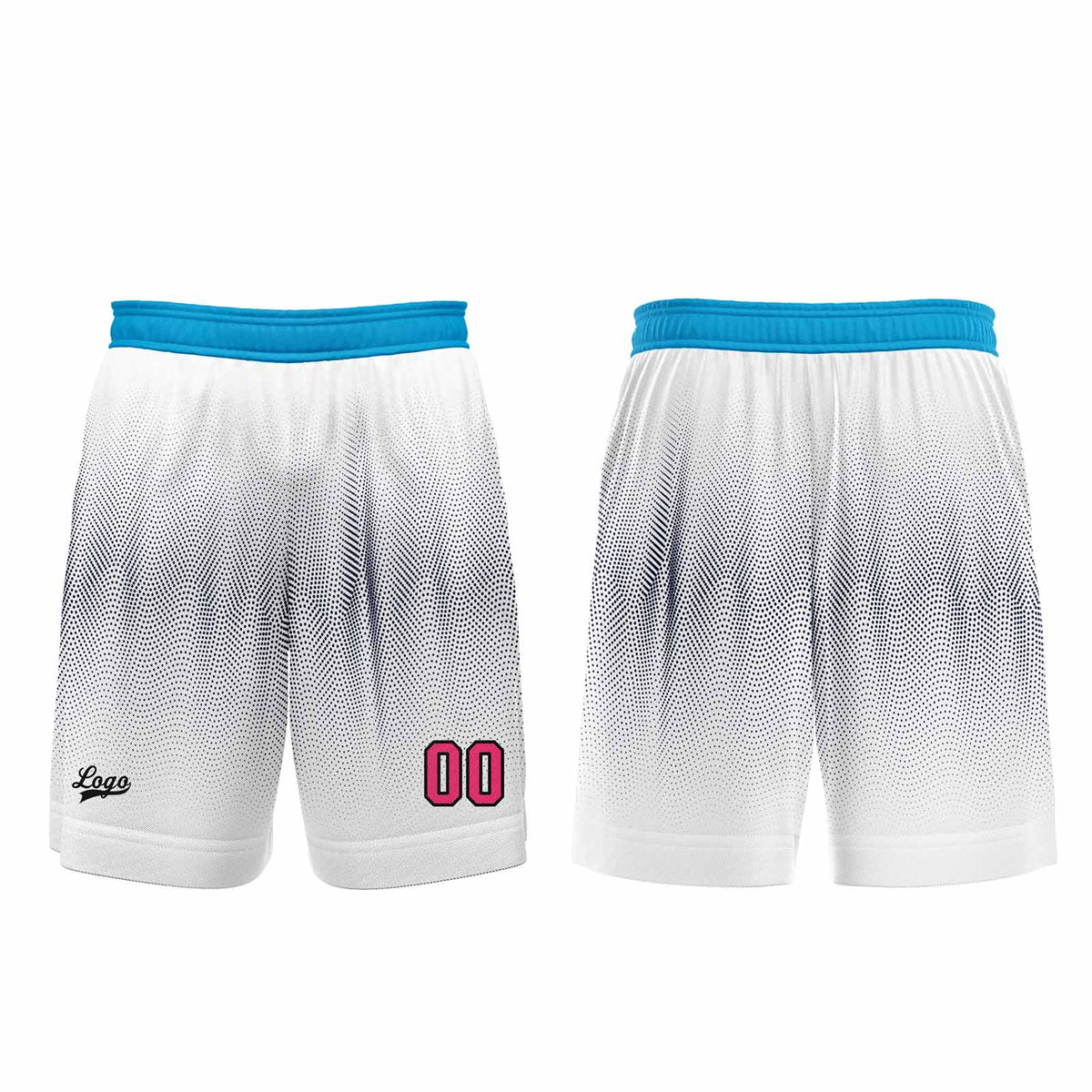 Benutzerdefinierter Weiß Rosa Basketball Jersey Uniform Anzug gedruckt Ihr Logo Name Nummer