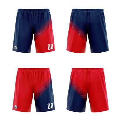 Benutzerdefinierte Marine Rot Reversible Basketball Jersey Personalisierte Print Name Nummer Logo