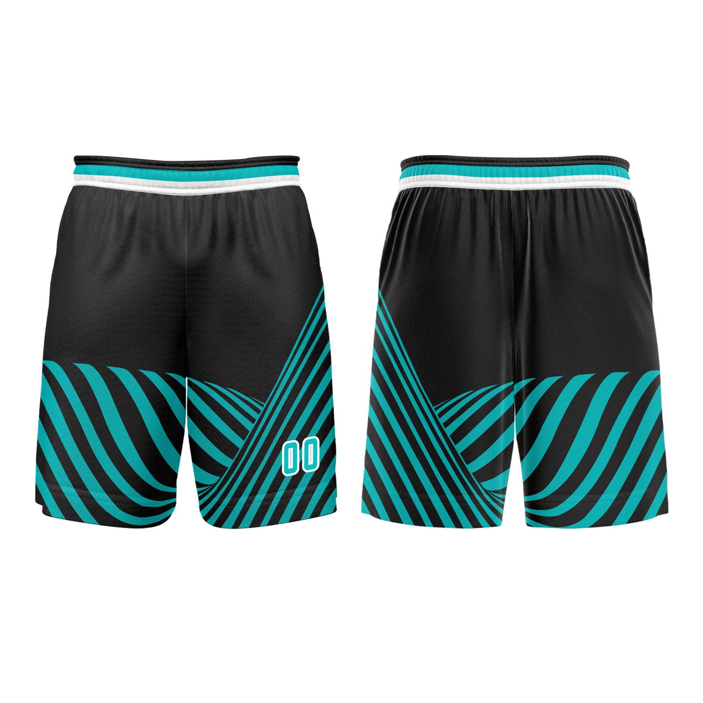 Benutzerdefinierter Wasser Blau Basketball Jersey Uniform Anzug gedruckt Ihr Logo Name Nummer