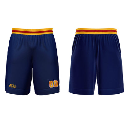 Benutzerdefinierter Blau Gelb Weiß Rot Basketball Jersey Uniform Anzug gedruckt Ihr Logo Name Nummer