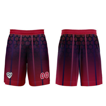 Benutzerdefinierte Rot Lila Trikots für Männer Frauen Personalisierte Fußball Uniformen für Erwachsene und Kind