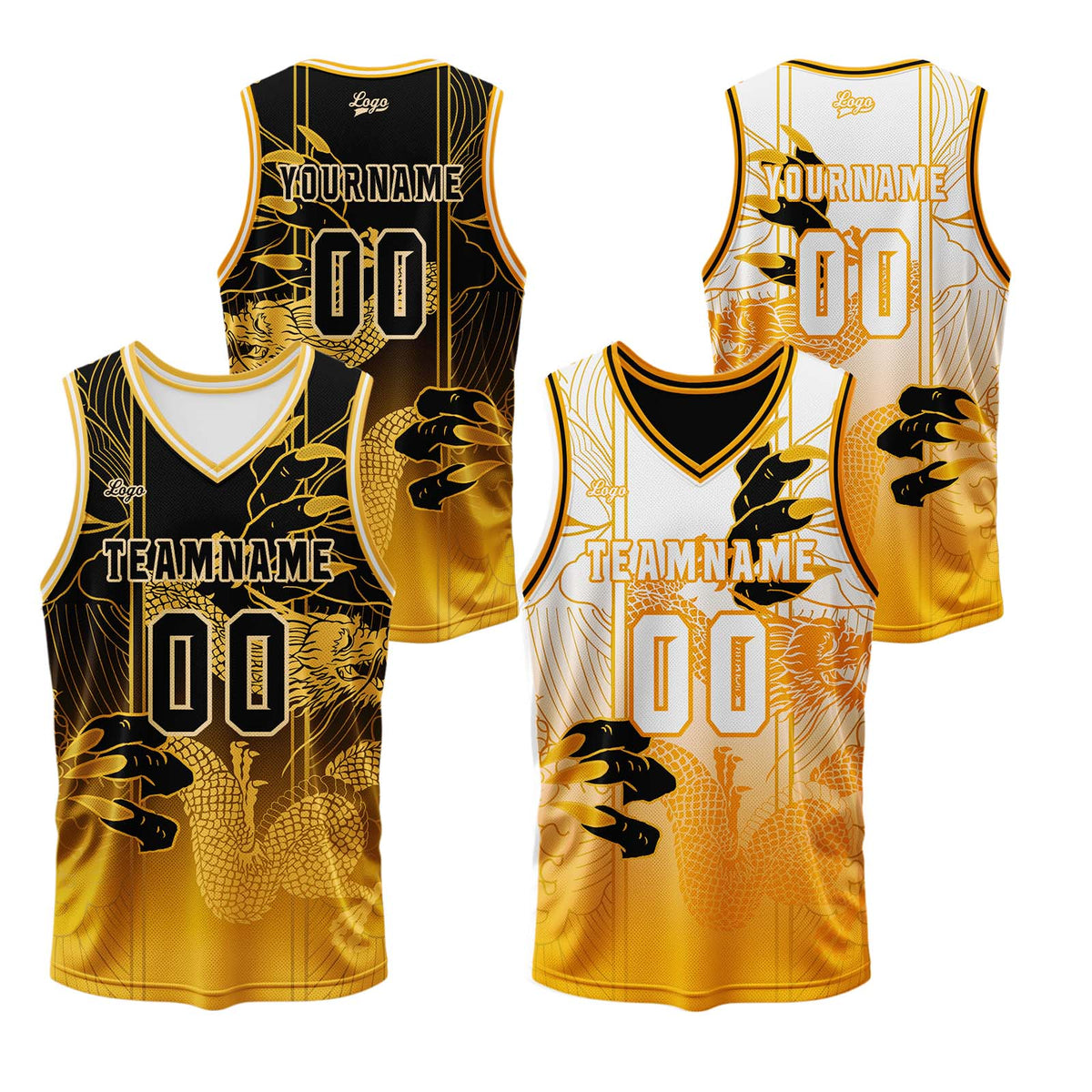 Benutzerdefinierte Orange Reversible Basketball Jersey Personalisierte Print Name Nummer Logo