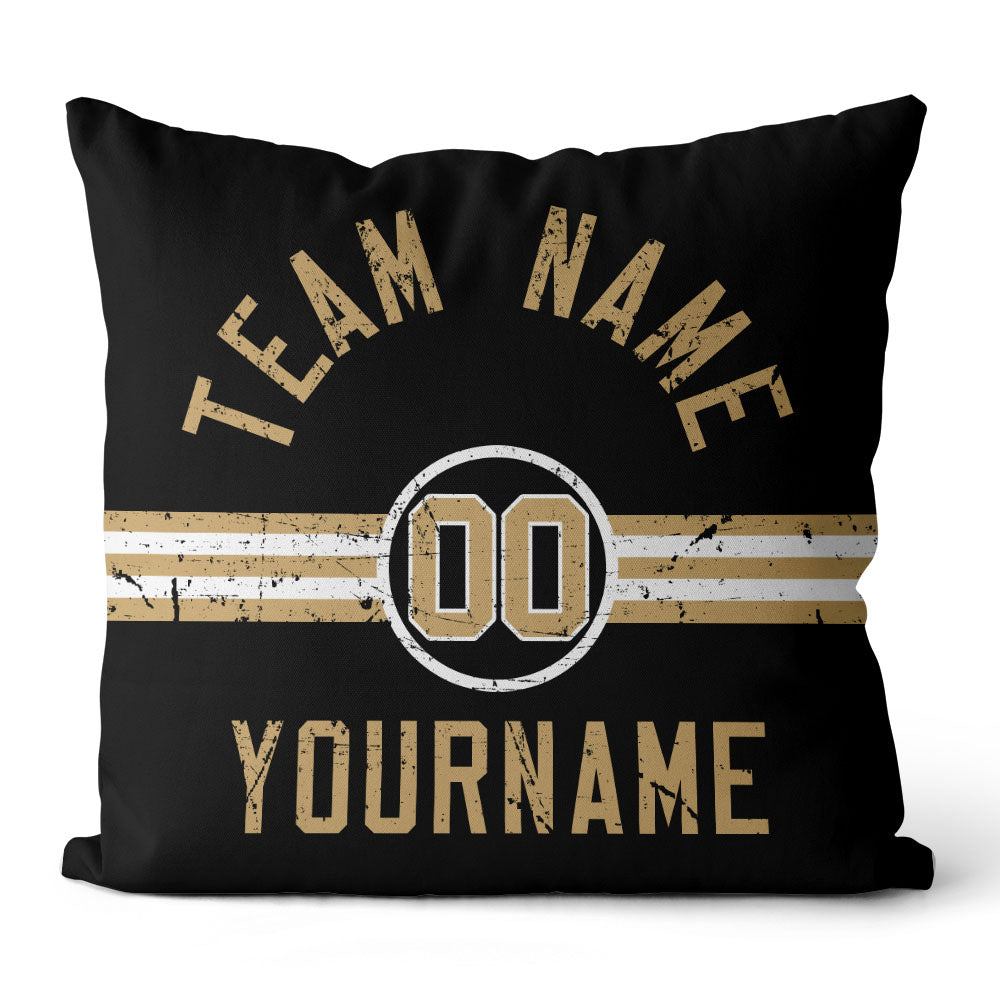 Personalisiertes Wurfkissen im Fußball-Stil mit bedrucktem Namen und Nummer, geeignet als Geschenk für Männer, Frauen und Jungen