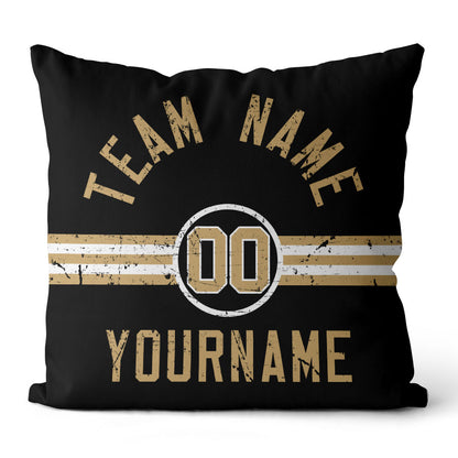 Personalisiertes Wurfkissen im Fußball-Stil mit bedrucktem Namen und Nummer, geeignet als Geschenk für Männer, Frauen und Jungen