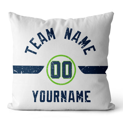 Personalisiertes Wurfkissen im Fußball-Stil mit bedrucktem Namen und Nummer, geeignet als Geschenk für Männer, Frauen und Jungen