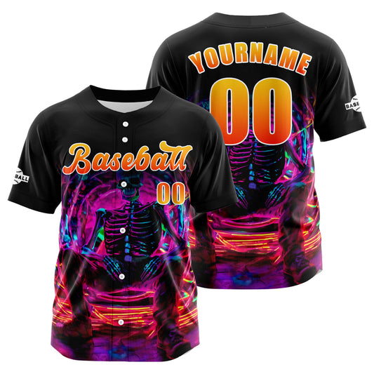 Benutzerdefiniert Schwarz Orange Baseball Uniformen Drucken für Jungs Mädchen und Kinder Machen Ihr Team Mehr Vielfältig