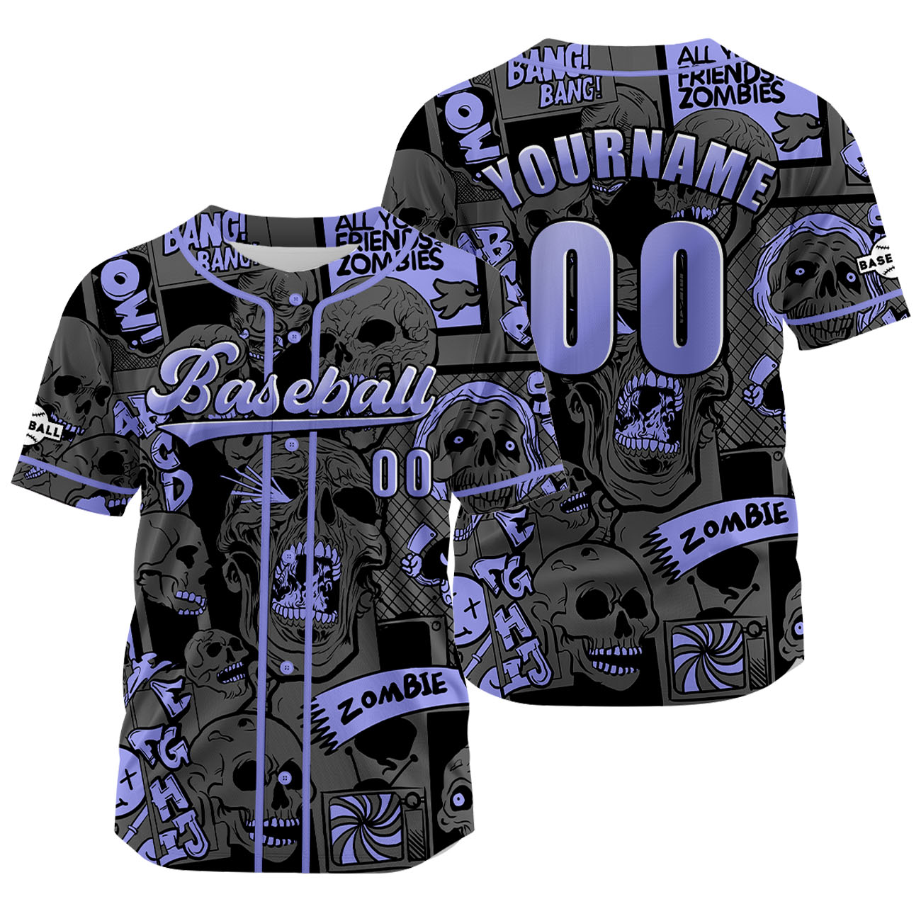 Benutzerdefiniert Grau Lila Baseball Uniformen Drucken für Jungs Mädchen und Kinder Machen Ihr Team Mehr Vielfältig
