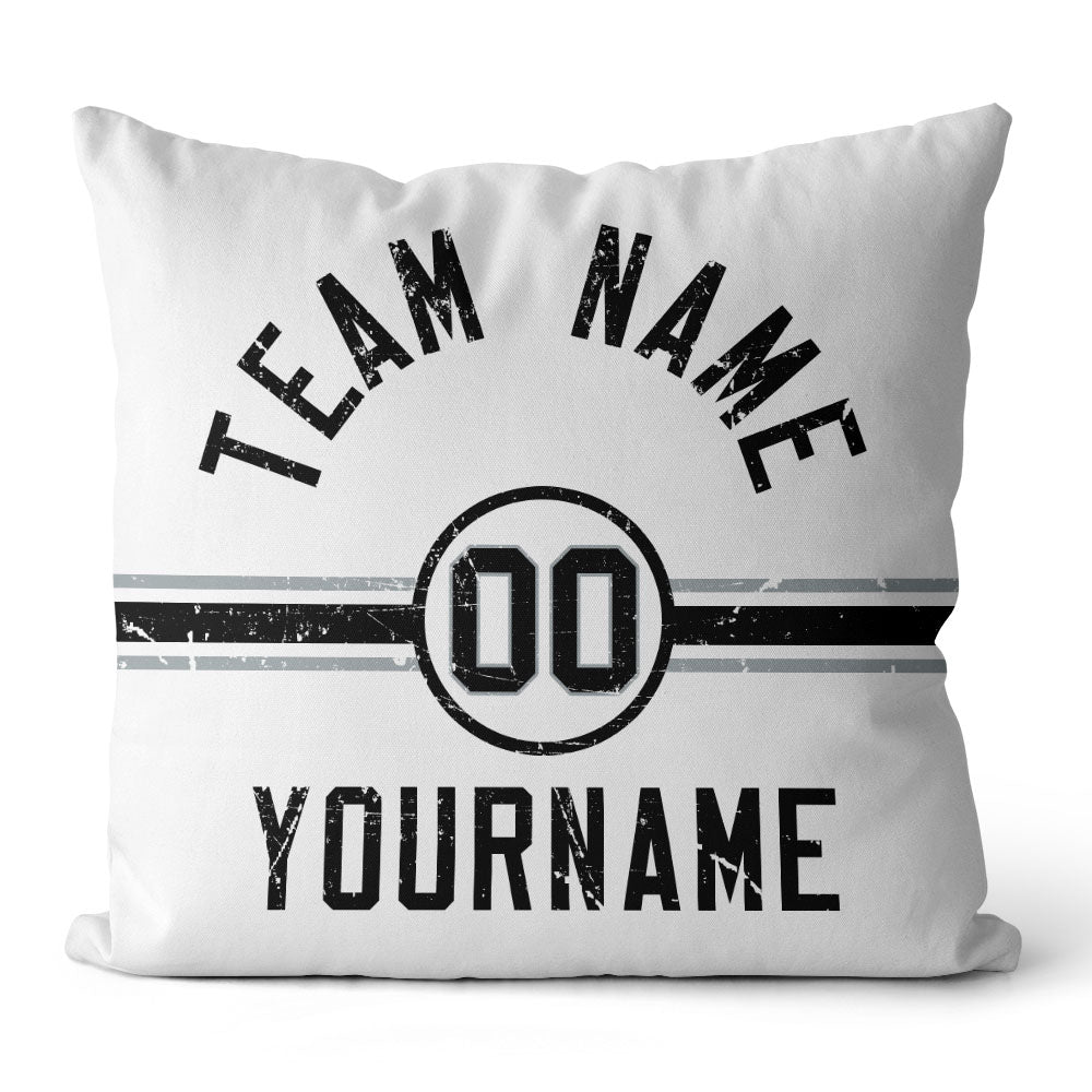 Personalisiertes Wurfkissen im Fußball-Stil mit bedrucktem Namen und Nummer, geeignet als Geschenk für Männer, Frauen und Jungen