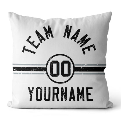 Personalisiertes Wurfkissen im Fußball-Stil mit bedrucktem Namen und Nummer, geeignet als Geschenk für Männer, Frauen und Jungen