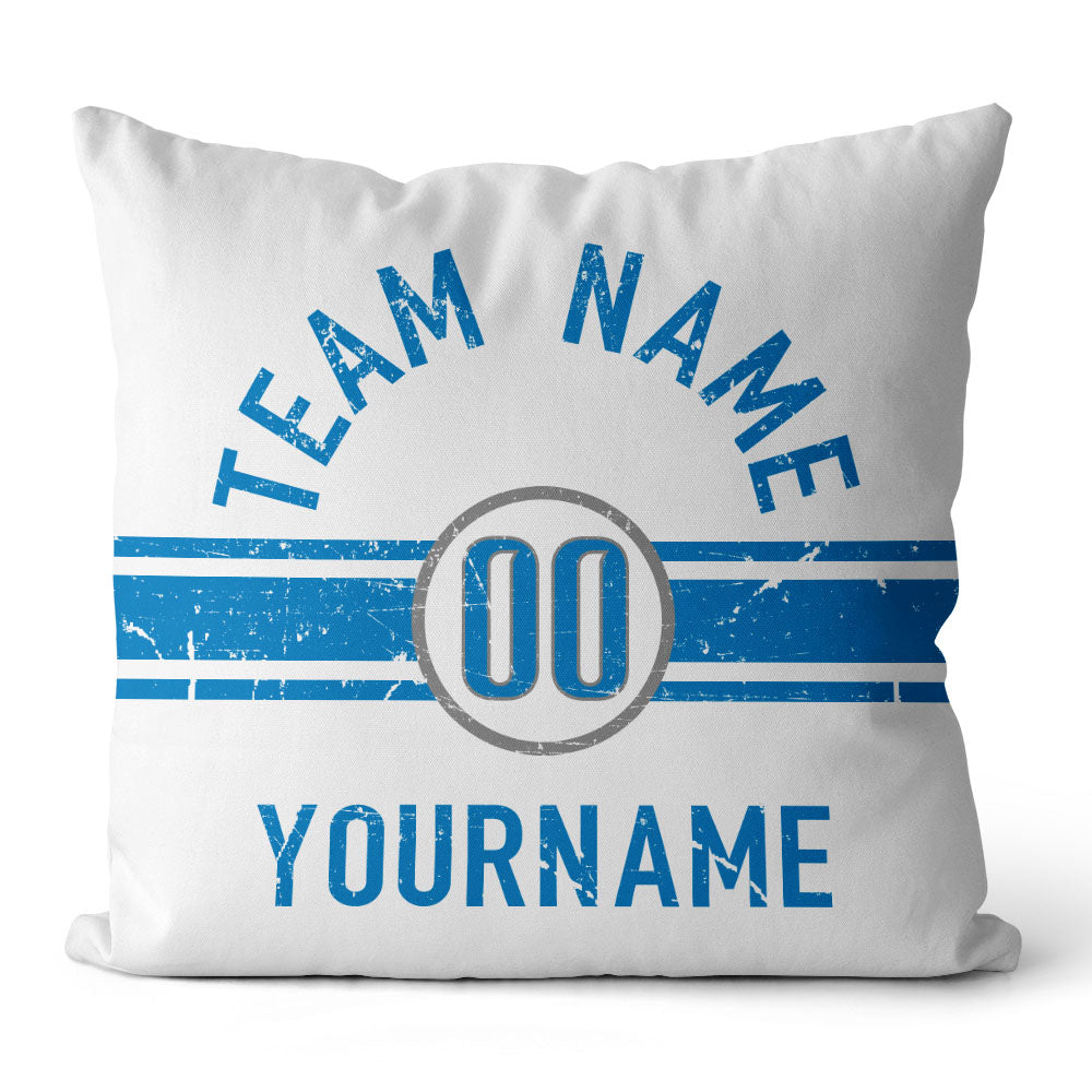 Personalisiertes Wurfkissen im Fußball-Stil mit bedrucktem Namen und Nummer, geeignet als Geschenk für Männer, Frauen und Jungen