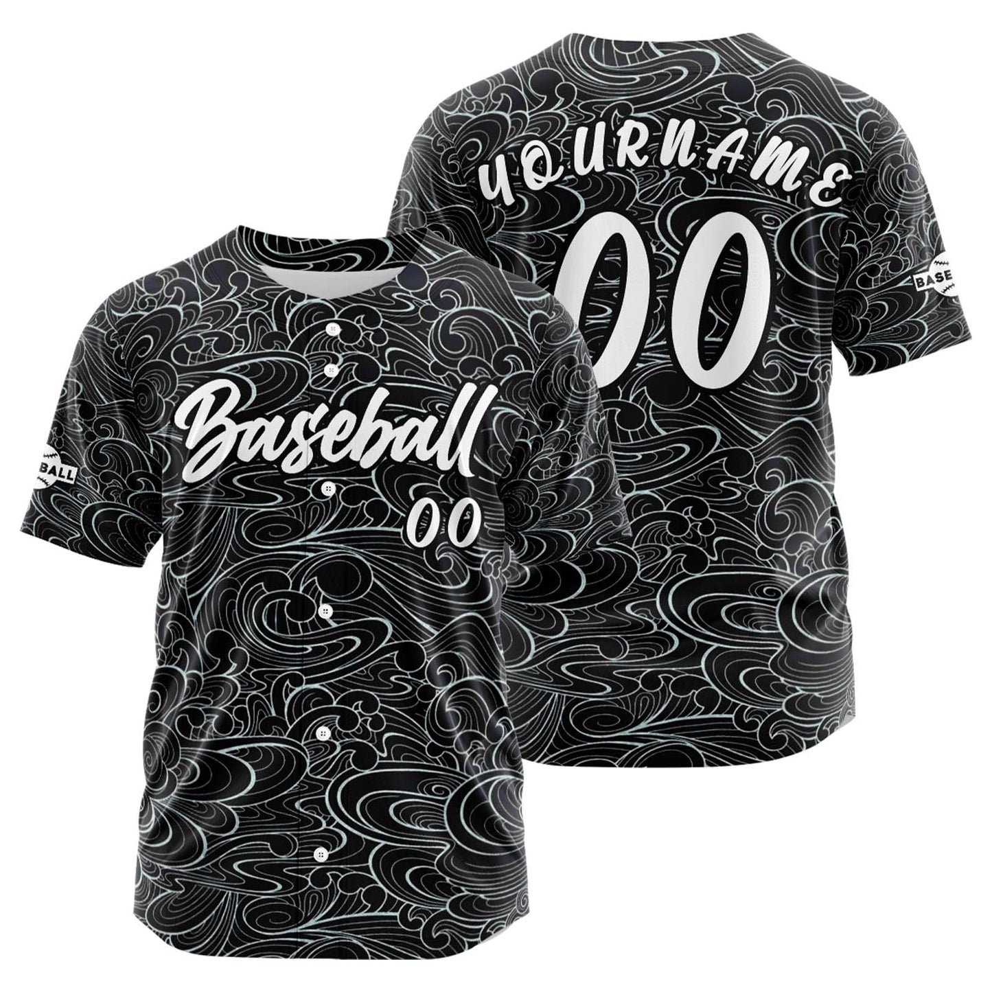 Benutzerdefiniert Schwarz Baseball Uniformen Drucken für Jungs Mädchen und Kinder Machen Ihr Team Mehr Vielfältig