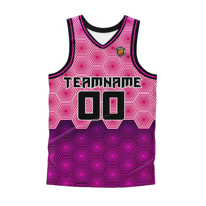 Benutzerdefinierter Rose Basketball Jersey Uniform Anzug gedruckt Ihr Logo Name Nummer