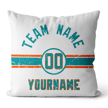 Personalisiertes Wurfkissen im Fußball-Stil mit bedrucktem Namen und Nummer, geeignet als Geschenk für Männer, Frauen und Jungen