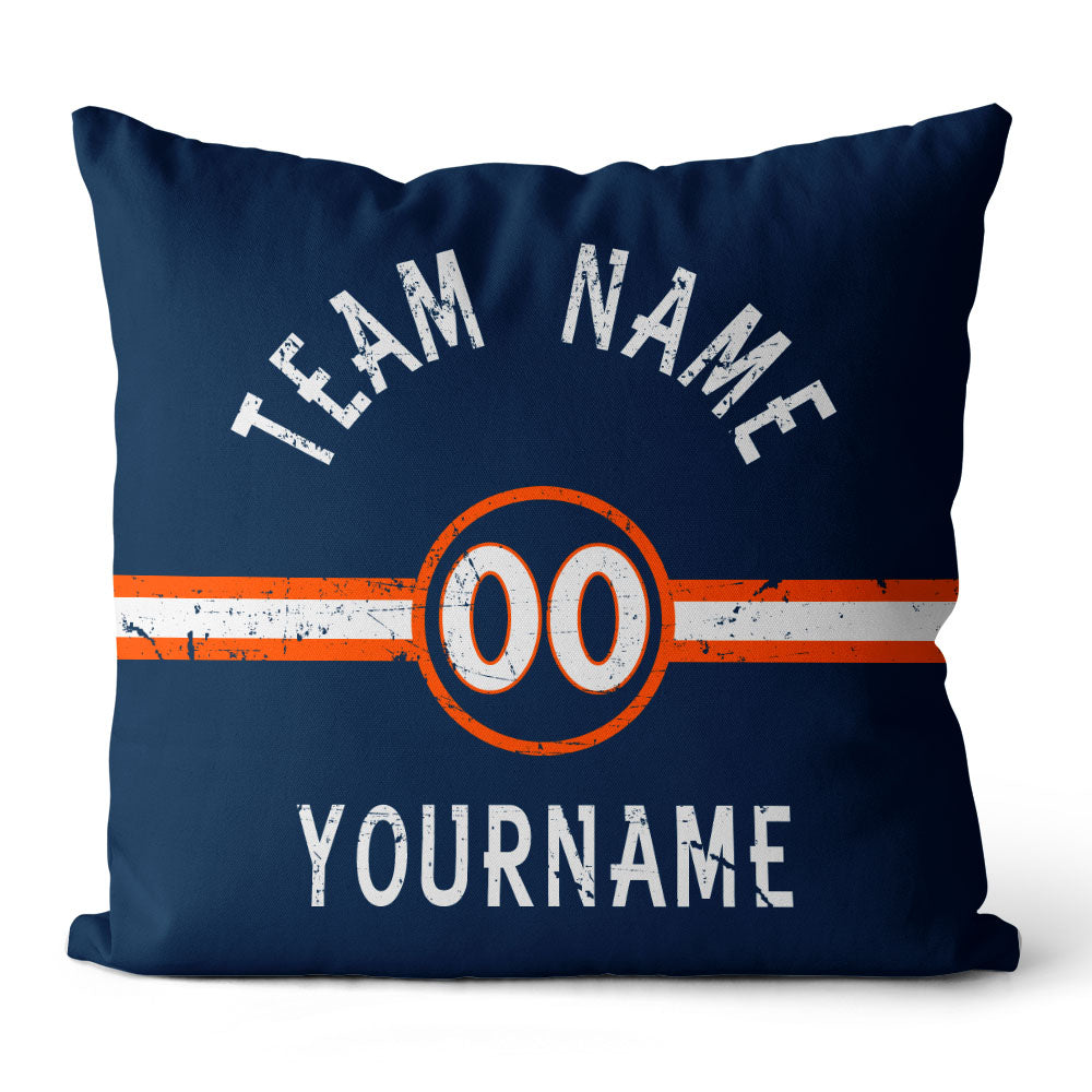 Personalisiertes Wurfkissen im Fußball-Stil mit bedrucktem Namen und Nummer, geeignet als Geschenk für Männer, Frauen und Jungen